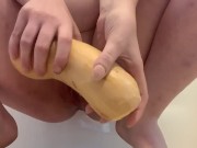 VERY nasty BBW fucks a squash  2/16