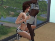 DDSims - Wife Fucked at Gym while Husband Watches - Sims 4 6/16