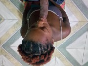 Chocolate Ebony Thot From The Block She Stuffing Dick Down Her Throat  Again  5/16