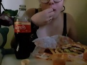burger mukbang 10/16