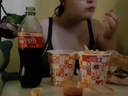 burger mukbang 4/16