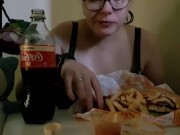 burger mukbang 8/16