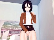 Attack on Titan Mikasa Masturbation 3D HENTAI 1/16