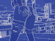 Harley quinn cosplay twerk with buttplug 10/16