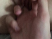 Tiny teen plays with her tight pussy til her big boyfriend dicks her down 12/16