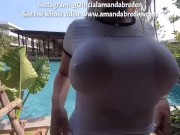 Amanda Breden - Public pool fun HD 4K 5/16