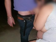 I have sex with an Onlyfans follower in front of my husband in a dogging zone - part 1 10/16