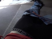 Get me out of here! Strange Girl in tent attacks cock and rides it well 2/16