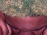 Sucking on this big pussy in the car 14/16