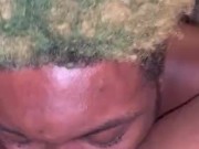 Sucking on this big pussy in the car 16/16