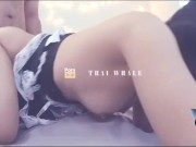 Thai students having sex in a doggy style with a friend in the classroom.[ โดนเพื่อนจับเย็ดท่าหมา ] 13/16