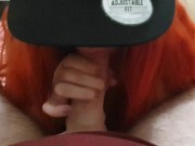 Meiner kleinen rothaarigen Bitch schön ins Maul gespritzt 14/16