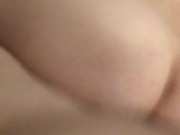 AMATEUR COUPLE Fucking on the floor. Girl with BIG ASS squirts all over! 5/16