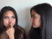 Nose Fetish?  2 Asian girls Nose 2/16