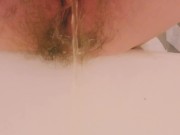 Anal fun makes me cum then I pee in the tub  12/16