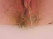 Anal fun makes me cum then I pee in the tub  7/16