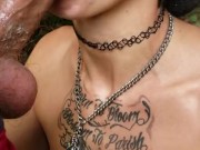 Voyeur Blow Job in the Park Early in the morning with Tinder meet up 13/16