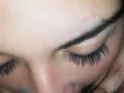 Eating babe's hairy pussy non stop until she fills my mouth with her cum 12/16