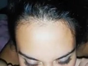 Eating babe's hairy pussy non stop until she fills my mouth with her cum 13/16