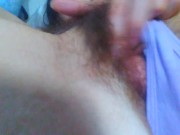 Nasty Gushy Piss Messy PEE PEE PANTIES Camgirl with Hairy Pussy shows you wet Spots on Panties Yum! 9/16