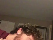 Horny boyfriend sucks on his girlfriend tits makes her go crazy 