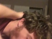 Horny boyfriend sucks on his girlfriend tits makes her go crazy  15/16