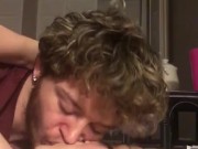 Horny boyfriend sucks on his girlfriend tits makes her go crazy  16/16