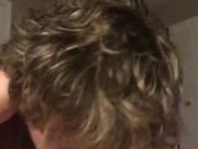 Horny boyfriend sucks on his girlfriend tits makes her go crazy  2/16