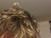 Horny boyfriend sucks on his girlfriend tits makes her go crazy  7/16