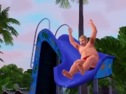 Intimacy with the boss right after work. Woman does good blowjob | Porno game 3/16