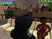 Sex at the disco. I persuade girls to anal | Porno Game 3d, BoneTown 4/16