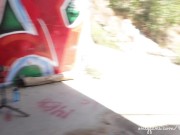 Horny Chubby Teen Fucked & Facial Outside In Public ALMOST CAUGHT 6/16