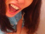 OLD VIDEO: Talking & PEEING! Hairy PISSING Onlyfans Camgirl Cute Panties PEES DIRTY Bathroom Toilet