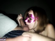 МАЛЕНЬКАЯ ШЛЮХА СОСЁТ НОЧЬЮ СВОЕМУ ОТЧИМУ 8/16