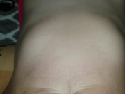 Creampie in pussy, cum on young mommy's hairy vagina. Nice4ss 3/16