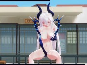 3D HENTAI Diabla masturbates in public 10/16