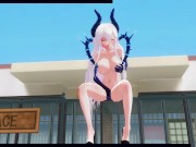 3D HENTAI Diabla masturbates in public 14/16