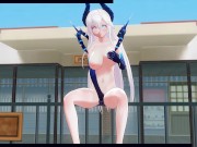 3D HENTAI Diabla masturbates in public 4/16