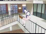 3D HENTAI Diabla masturbates in public 6/16