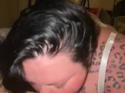 Sexy Latina BBW eats late night snack 8/16