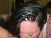 Sexy Latina BBW eats late night snack 9/16