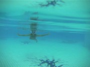 Underwater Mermaid. Amazing underwater show. Bikini underwater 3/16