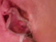 pussy filled with cum! creampie 11/16