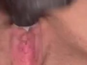 Masturbating with a hairbrush 15/16