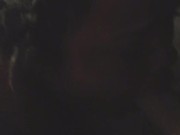 GF fingers my ass while I suck a strap. 13/16