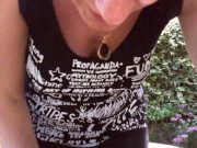 Public masturbation in the public garden come and spy on me wanker! 10/16