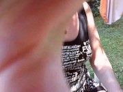 Public masturbation in the public garden come and spy on me wanker! 2/16