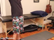 Goddess Chey tries human chair facesitting and her full weight almost breaks it 1/16