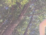 She is caught without panties in a short skirt in the Park. Up skirt close up 7/16