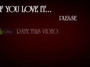 Rural striptease. Country girl dancing in the yard of her house Rustic striptease with banana leaf 15/16